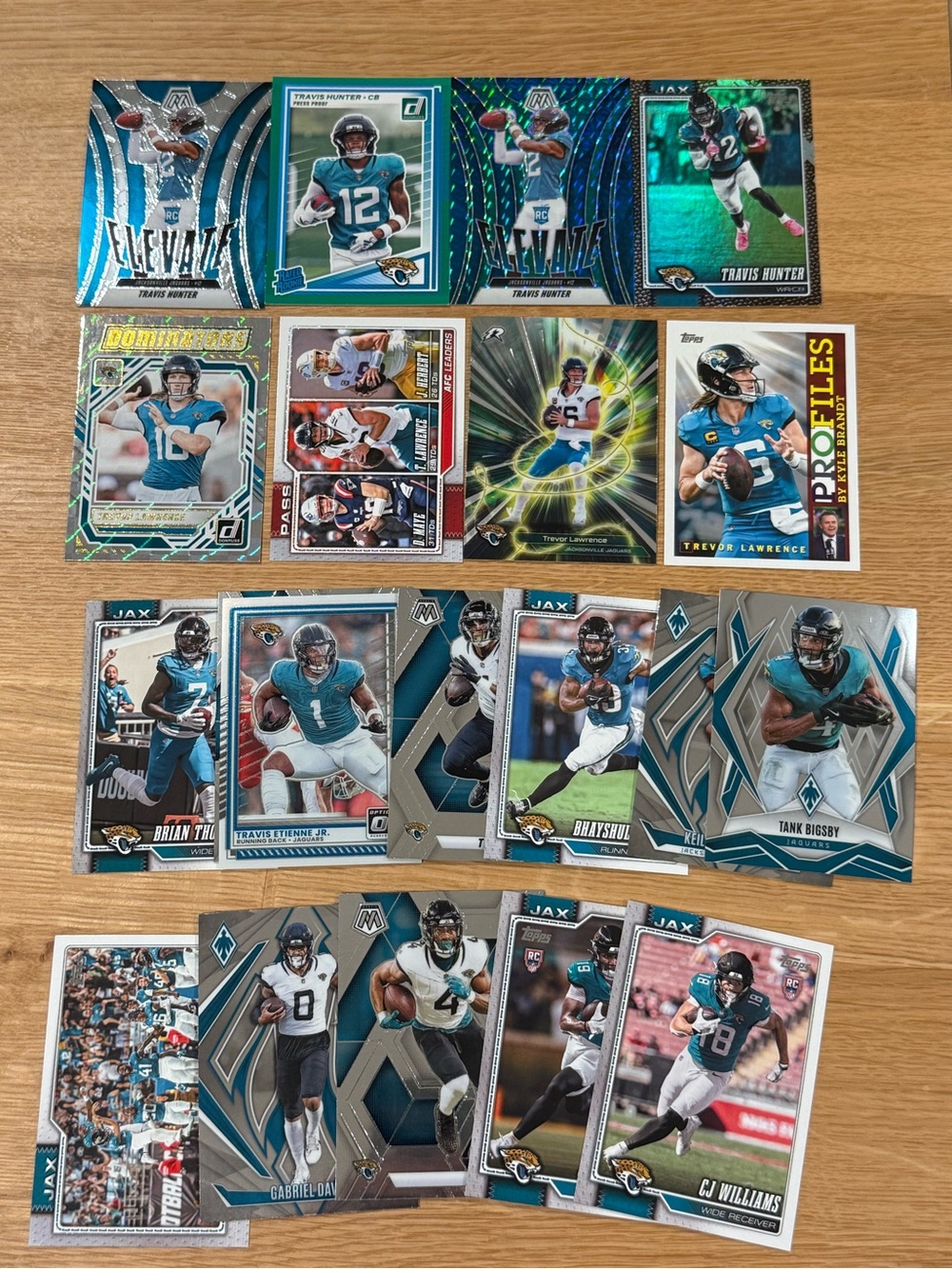 Lot Of Jacksonville Jaguars Football Cards - Team - Trevor Lawrence, BTJ & More
